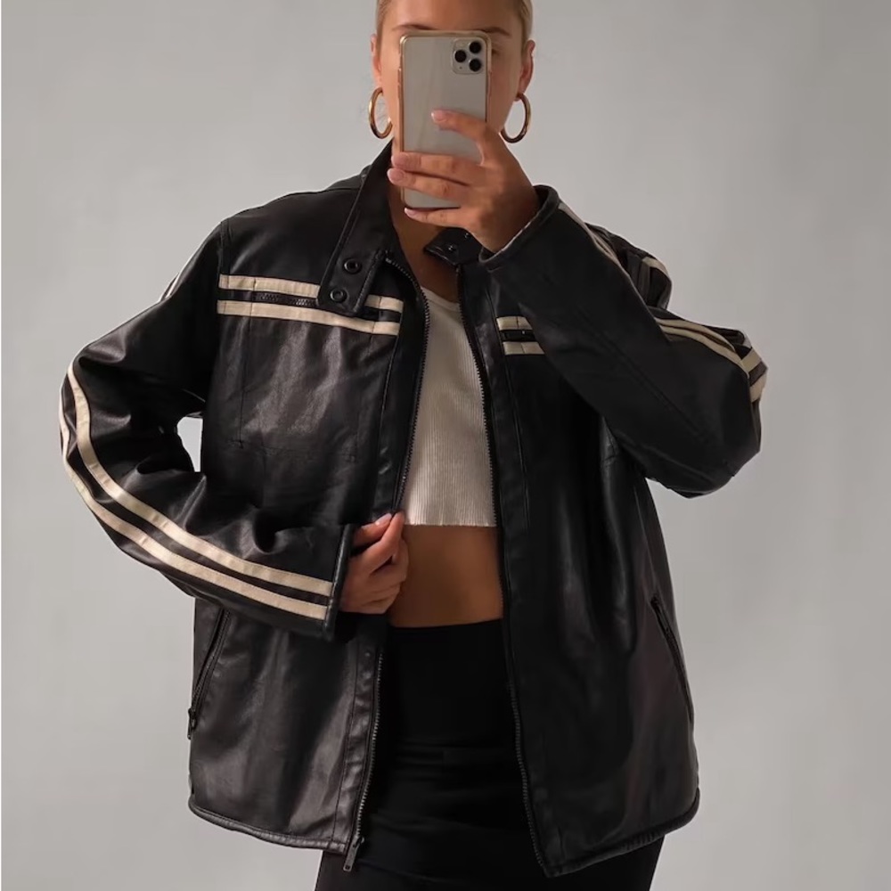Vintage Genuine Leather Motorcycle Jacket